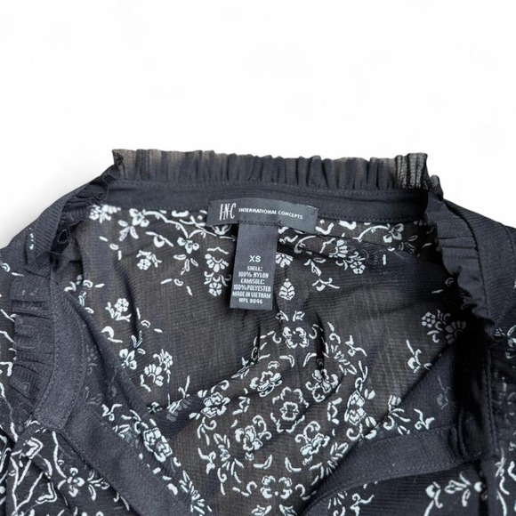 Whimsigoth SoftGrunge Alt Goth INC Y2K Mandala Blouse XS Grunge Fairy - Picture 2 of 3